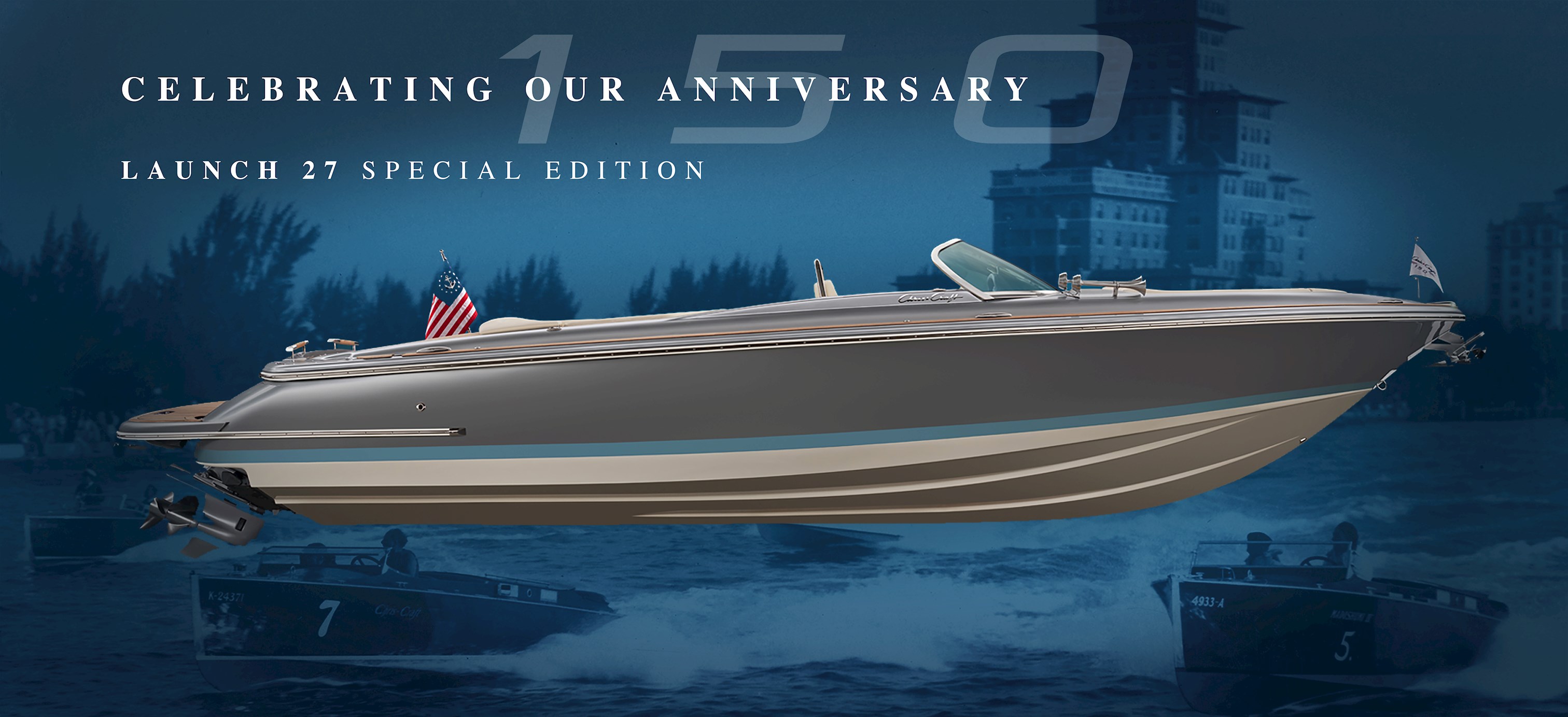 Chris-Craft celebra su 150 aniversario presentando la edición especial Launch 27